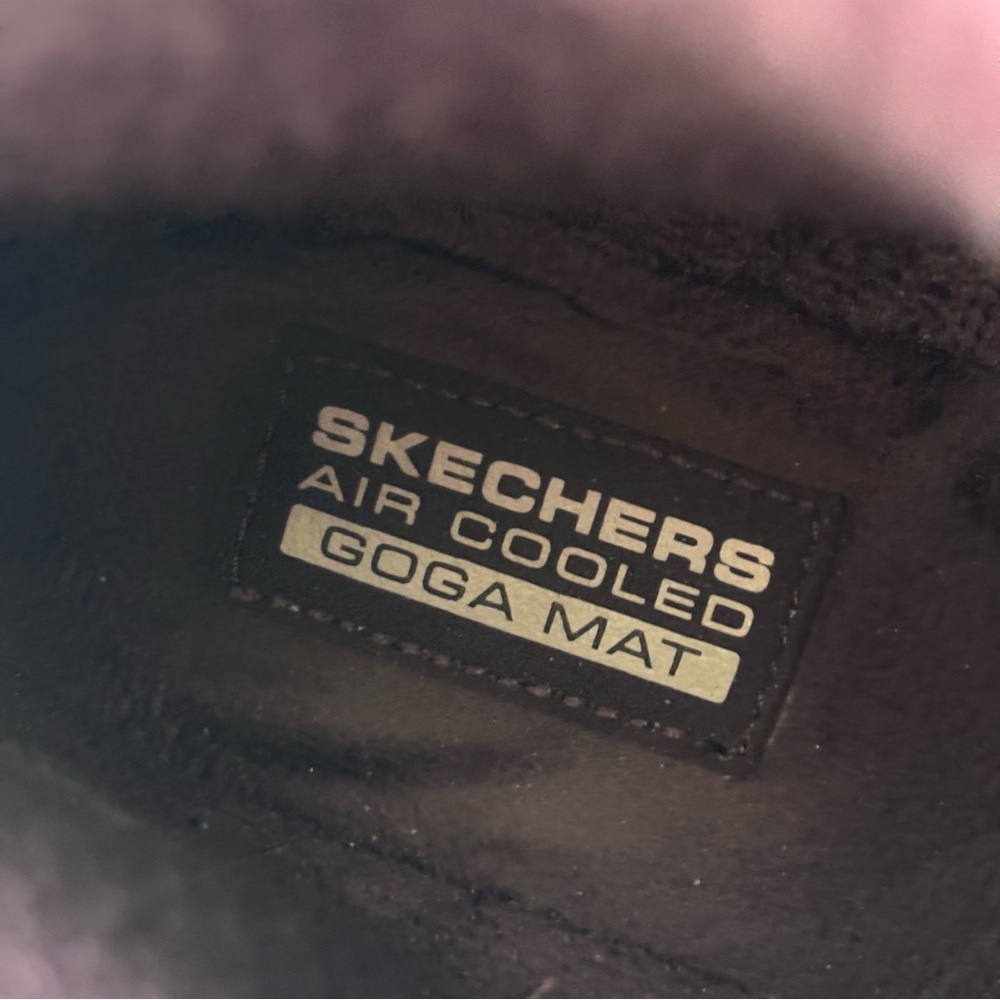 Skechers Ankle Boots Leather Lightweight Slip-On Comfy Booties Burgundy Size 10 - Picture 14 of 16